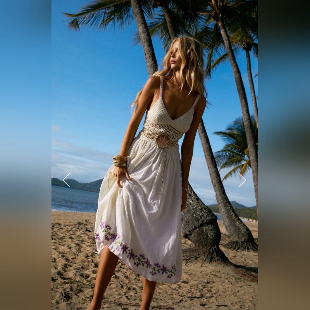 Chasing Unicorns After The Gold Rush Midi Dress